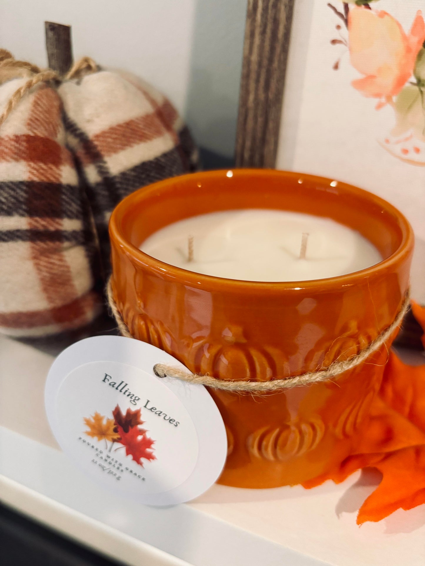 Orange Pumpkin Candle