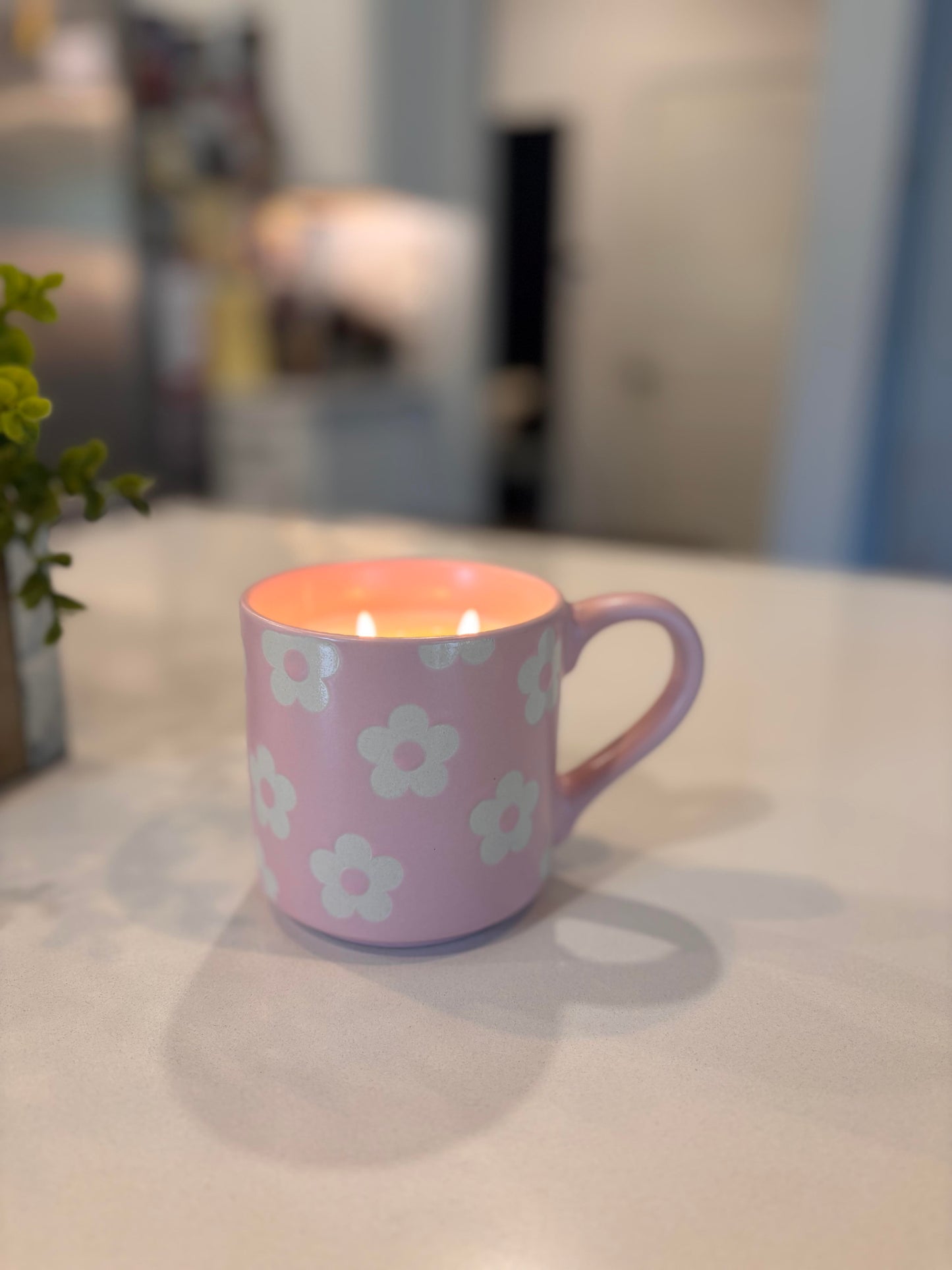Pink Mug Candle