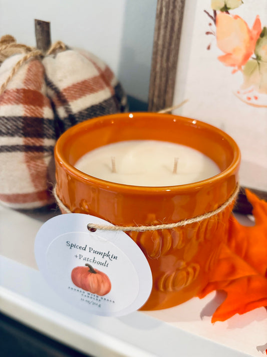 Orange Pumpkin Candle